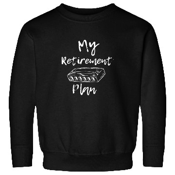 Discover Funny Harmonica Harmonist Musician Retirement Gift Sweatshirts