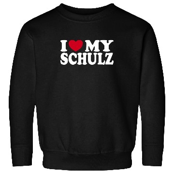 Discover I Love My Schulz Heart Statement Family Sweatshirts