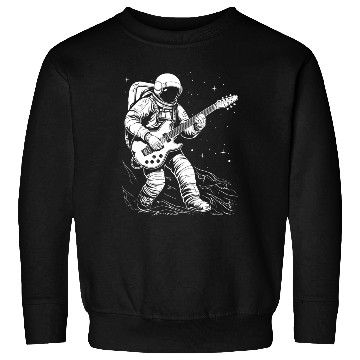 Discover Astronaut Playing Guitar in Space Sweatshirts