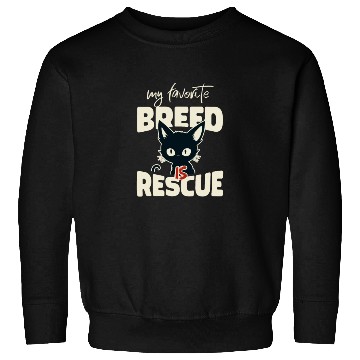 Discover my favorite breed is rescue Sweatshirts