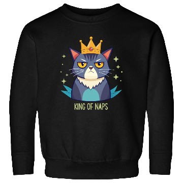 Discover Grumpy King of Naps Cat Sweatshirts