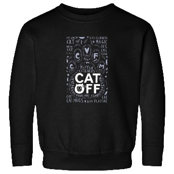 Discover Cat Paw typography Sweatshirts