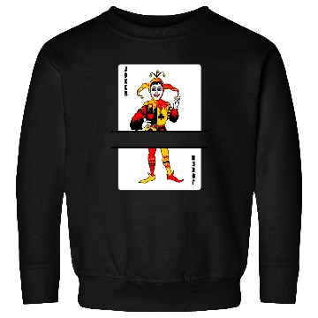 Discover Playing card Joker banner Sweatshirts