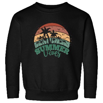 Discover Summer Sunset Palm Tree Vintage 70s 80s Sweatshirts