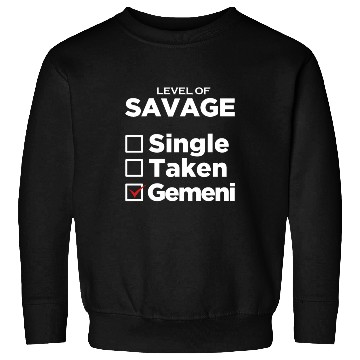 Discover Zodiac Single Taken Gemini Sweatshirts