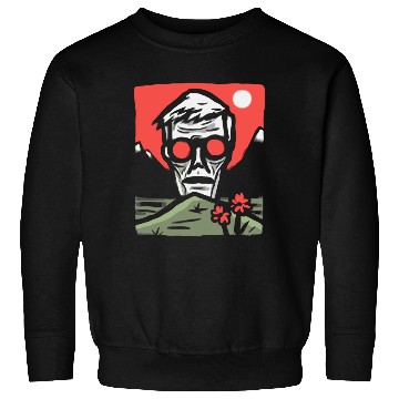 Discover Japan Red Sun Creepy Guy Sweatshirts