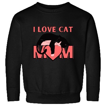 Discover I Love Cat Mom Cats Lover Sweatshirts