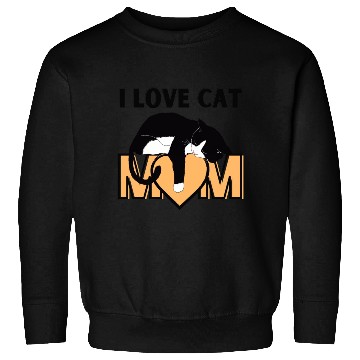 Discover I Love Cat Mom Cats Lover Sweatshirts