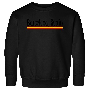 Discover Barcelona Spain Cityscape Artistic Expression Sweatshirts