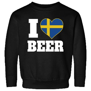 Discover I Love Beer And Sweden Patriotic Expression Sweatshirts