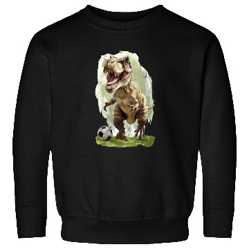 Discover Soccer Ball Trex Dinosaur T-Rex Sweatshirts