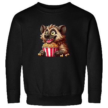 Discover Hyena Predator Popcorn Cinema Night Sweatshirts