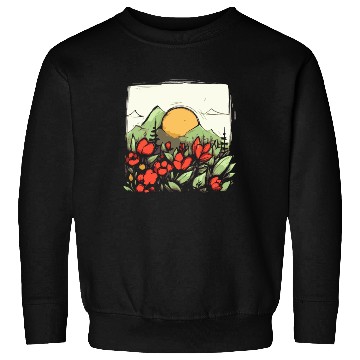 Discover Japan Yellow Sun: Nature and Flowers Sweatshirts