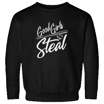 Discover Softball Art Good Girls Steal Baseball Pitcher Sweatshirts