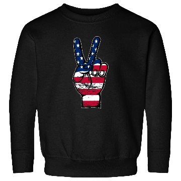 Discover USA Flagge Frieden Symbol used Sweatshirts