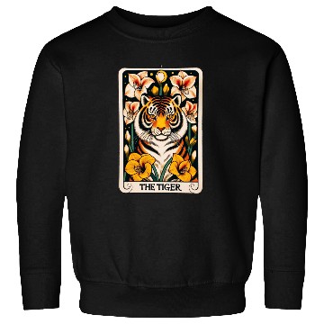 Discover The Tiger Tarot Card Sweatshirts