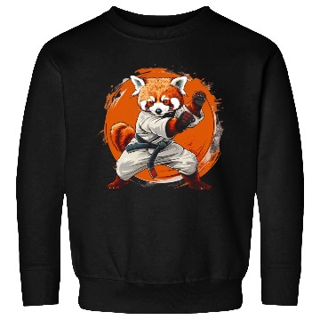 Discover Red panda karate fighting style Sweatshirts