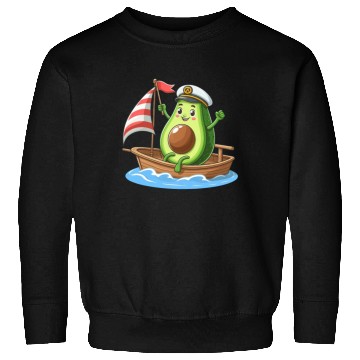 Discover Cool sailing dinghy avocado summer motif Sweatshirts