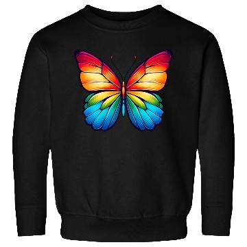 Discover Butterfly rainbow colors nature Sweatshirts
