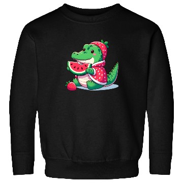 Discover Crocodile in watermelon costume Sweatshirts