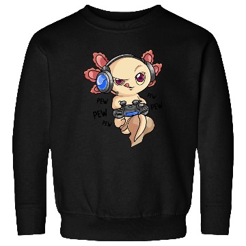 Discover Gaming Axolotl Boys & Adults Axolotls Video Game Sweatshirts