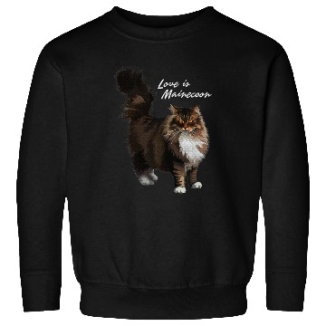 Discover Love is Maine cat Sweatshirts