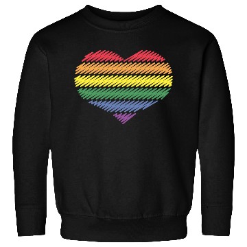 Discover Rainbow Heart (Love / Scribble / 6s / PNG) Sweatshirts