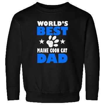 Discover World's Best Maine Cat Dad Owner Lover Sweatshirts