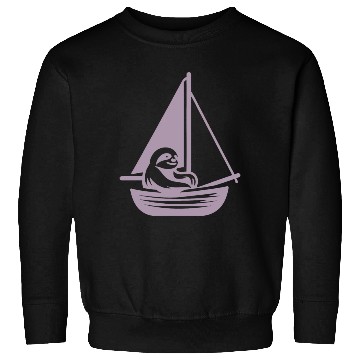 Discover Summer sailing sloth silhouette cool Sweatshirts