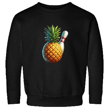 Discover bowling ball and pineapple Sweatshirts