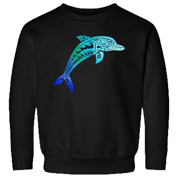 Discover Jumping Dolphin Tribal Sweatshirts