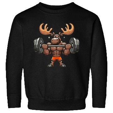 Discover funny moose quote Weightlifting Gym cool for Gym Sweatshirts