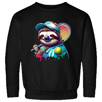 Discover Sloth Tennis Player Court Match Design Sweatshirts