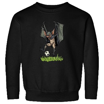 Discover Bat playing Soccer Ball Bats Sweatshirts