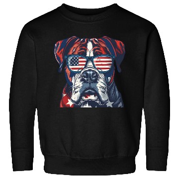 Discover Boxer dog. American memorial day Sweatshirts