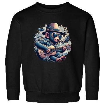 Discover Rock 'n' Roll Monkey - Bold and Musical Sweatshirts
