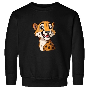 Discover Charming Smiling Cheetah Portrait Sweatshirts
