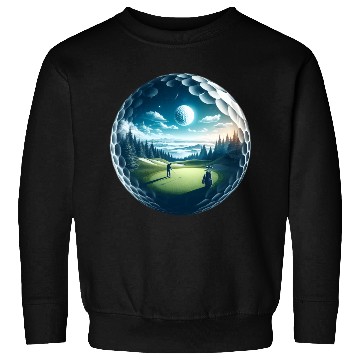 Discover Twilight A Golf Dream Scape Surreal Golfing Course Sweatshirts