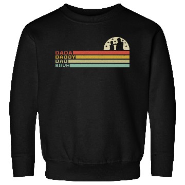 Discover Men Dada Daddy Dad Bruh Fathers Day Vintage Sweatshirts