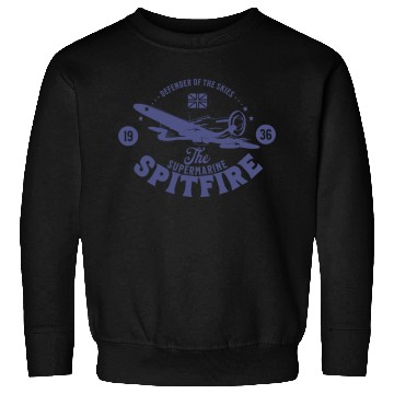 Discover Spitfire - Defender of The Skies | WW2 Plane Sweatshirts