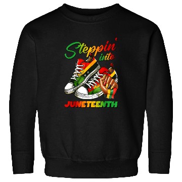 Discover stepping into juneteenth Afro Woman Black Girl Sweatshirts