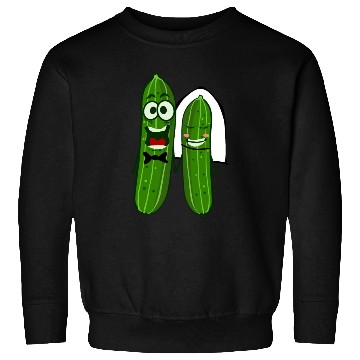 Discover Cucumber Bride Groom Wedding Sweatshirts