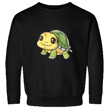 Discover Adorable Smiling Turtle Character Sweatshirts