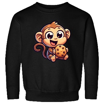 Discover Chimpanzee with Cookie Sweet Treat Sweatshirts