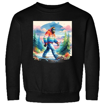 Discover Bฺigfoot Wilderness Wanderer: Retro Ramble Sweatshirts