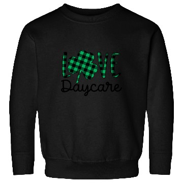 Discover St Patricks Day Daycare Teacher Plaid Shamrock Sweatshirts