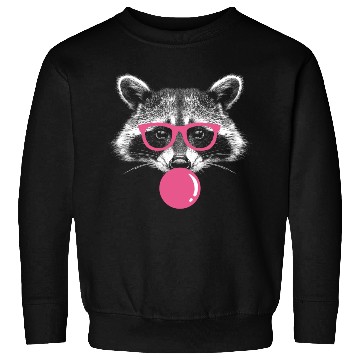 Discover Raccoon Blows Bubblegum - Cute Bubblegum Raccoon Sweatshirts