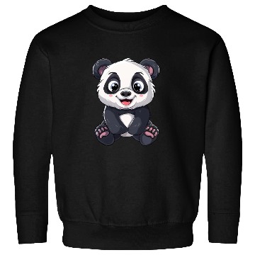 Discover Adorable Panda Cub Portrait Sweatshirts