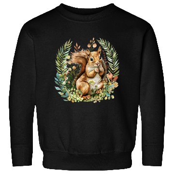 Discover Squirrel Clipart - Woodland Creatures Art, Cute Sweatshirts