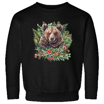 Discover Bear Clipart - Cute Bear Illustrations, Woodland Sweatshirts